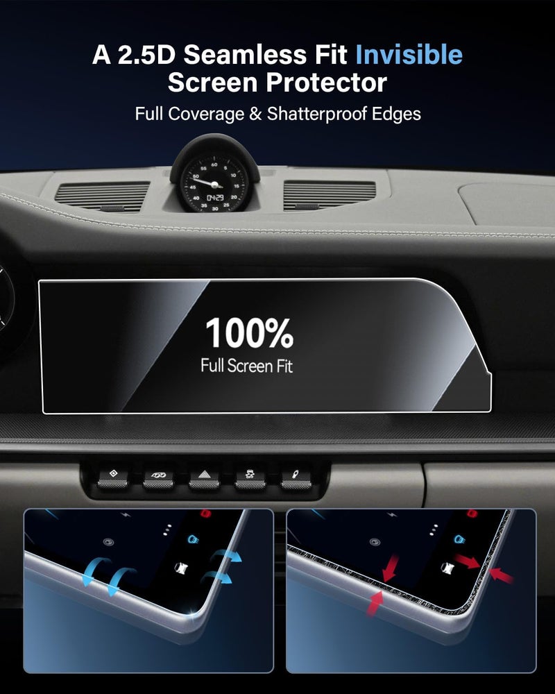 WEIPIN For Glossy Tempered Glass 2021 2022 2023 2024 2025 Porsche 911 10.9 Inch Touchscreen Screen Protector - 911 Accessories - Image 3
